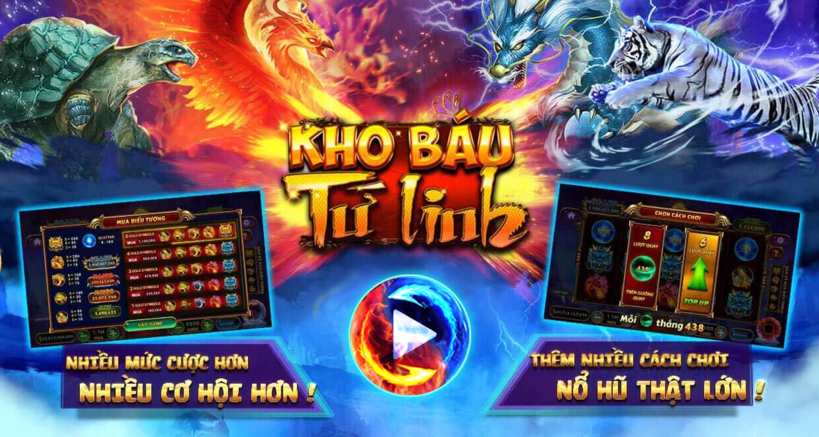 slot game Kho báu tứ linh